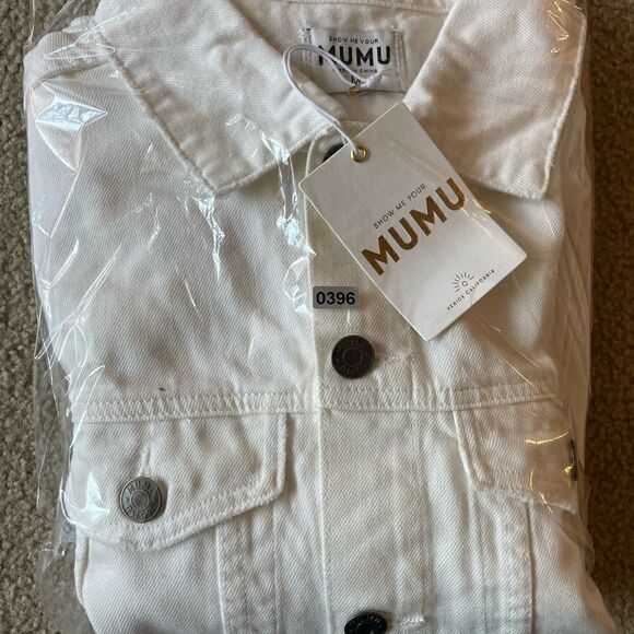 Show me Your Mumu Dover Denim Jacket Size M - Picture 12 of 12